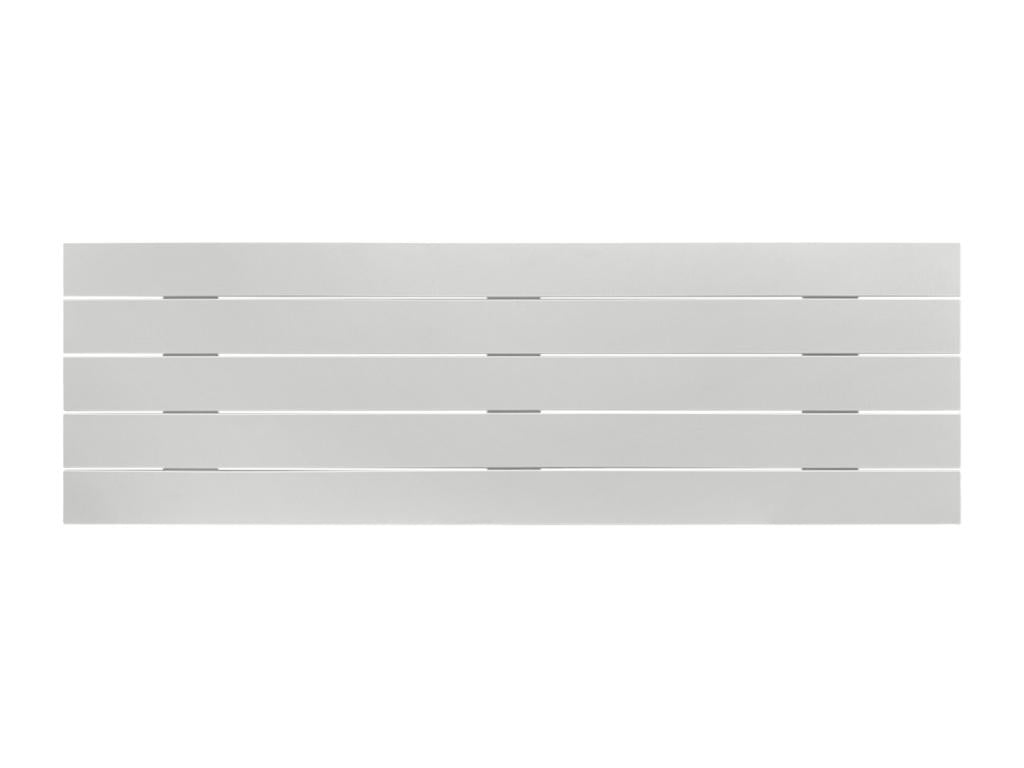 Boislis Tête de lit en bois recyclé MDF Style Palette Horizontal 160x46cm Lits 150/160 - Uni Blanc FPSO12273