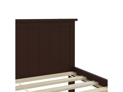 Cadre de lit Marron foncé Bois de pin massif 120x200 cm TIYF46606
