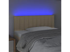 Tête de lit à LED Crème 80x5x78/88 cm Tissu ODAJ06866