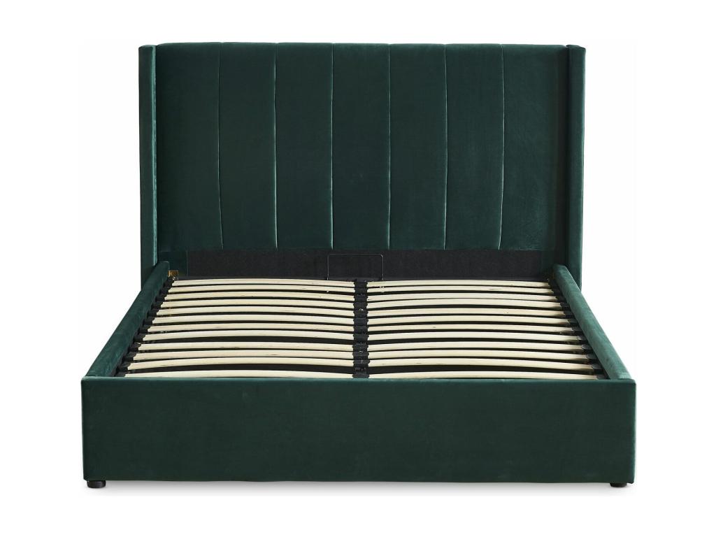 Lit Adulte Sommier Relevable Boislis 160x200cm Vert ZJEN36051