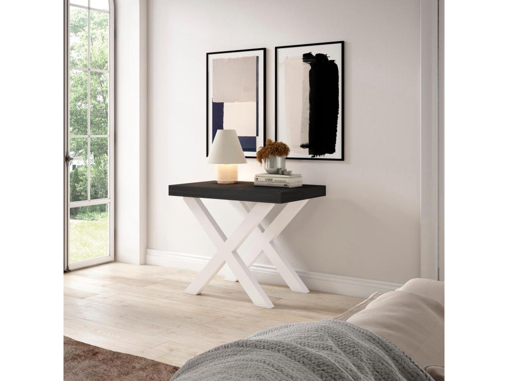 Table console extensible 300 Pour 14 personnes Pieds bois massif QGRI26153