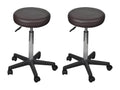 Tabourets de bureau 2 pièces Marron 35,5x84 cm Similicuir OKJI59142