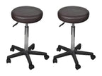 Tabourets de bureau 2 pièces Marron 35,5x84 cm Similicuir OKJI59142