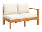 Salon de jardin avec coussins 4 pièces bois d'Boislis massif ZHWB17895