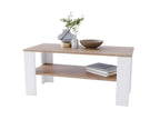 Table basse Boislis 110 Retro Chêne / Blanc YGGJ19473
