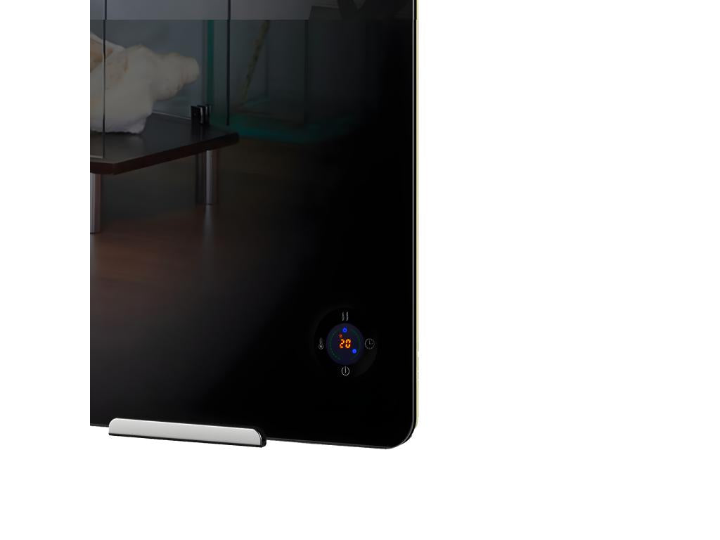 Radiateur sèche-serviettes électrique 900 W noir thermostat électronique WXKM99612