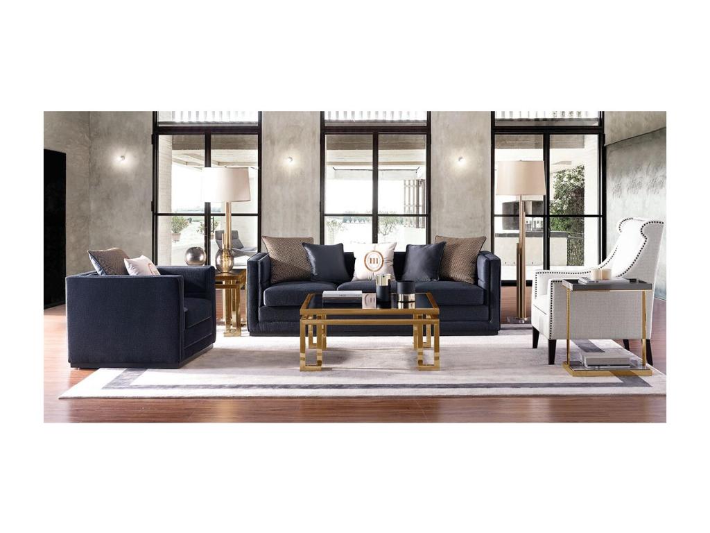 Canapé 2 places en Mobenze - Gris souris RAHX84700