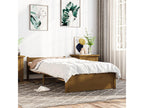 Cadre de lit sans matelas marron miel Mobenze massif 90x190 cm PAPT60682