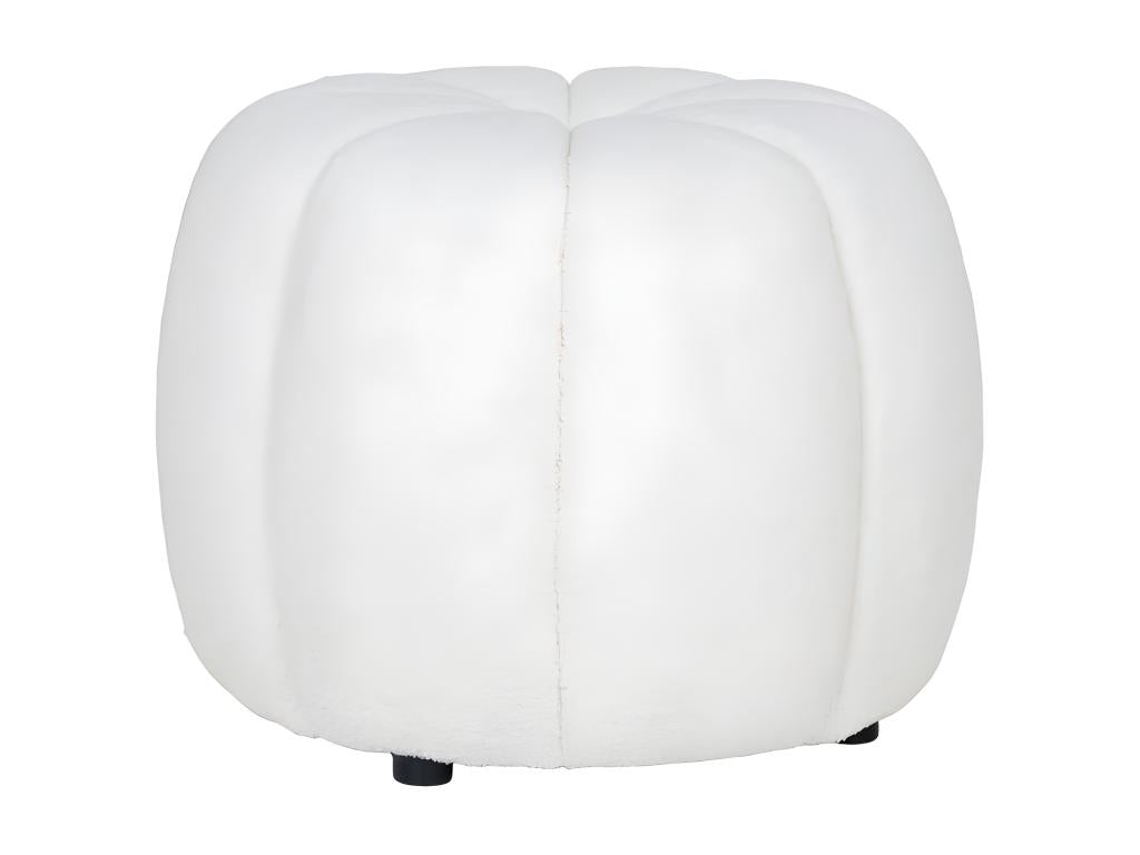 Mobenze - Pouf rond en tissu Mobenze 48cm - Écru NUQP71978
