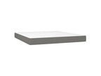 Sommier à Boislis de lit avec matelas Gris foncé 160x200 Tissu VLPQ22660
