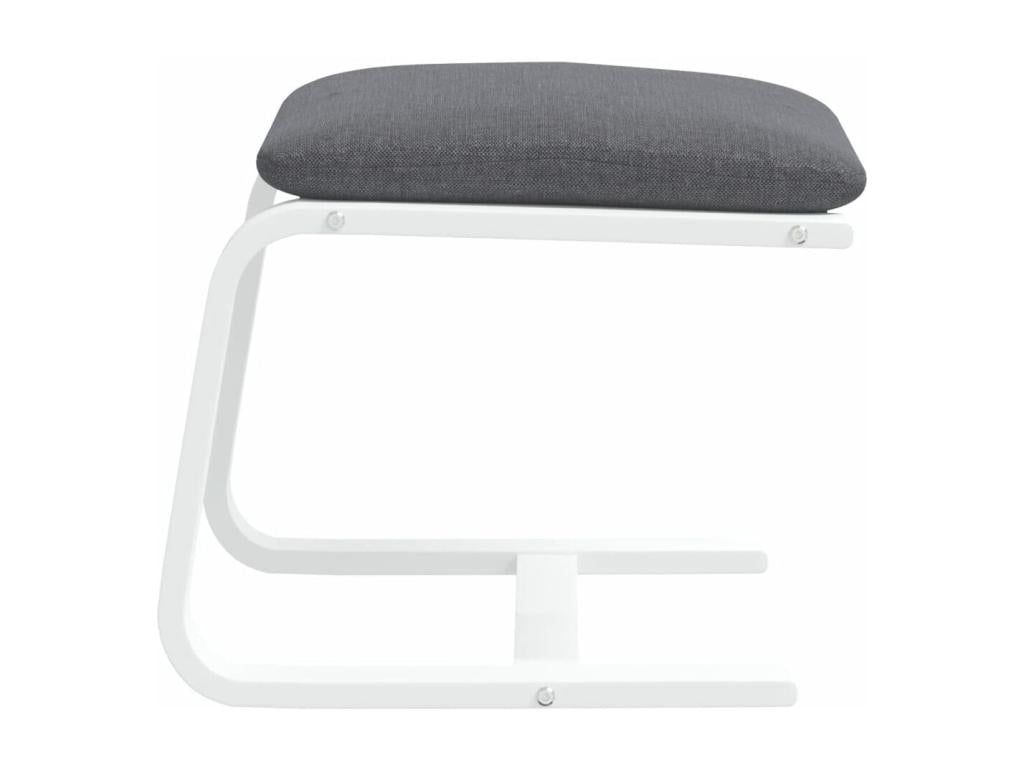 Repose-pied Gris foncé 51x41x40 Tissu BVOL83173