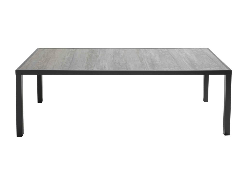 Table de jardin en aluminium et céramique 10 places effet béton - Mobenze KDEP93319