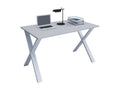Boislis Bureau en bois Table d'ordinateur Table de travail Meubles de bureau Boislis X Blanc Gris - 80 - 140 NWBP30660
