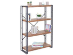 Bibliothèque Mobenze étagère indépendante 121x80cm structure 3D 4 niveaux design chêne sauvage XTYD79493
