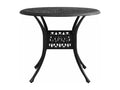 Table de jardin Noir 90x90x74 cm Aluminium coulé PHKB79808