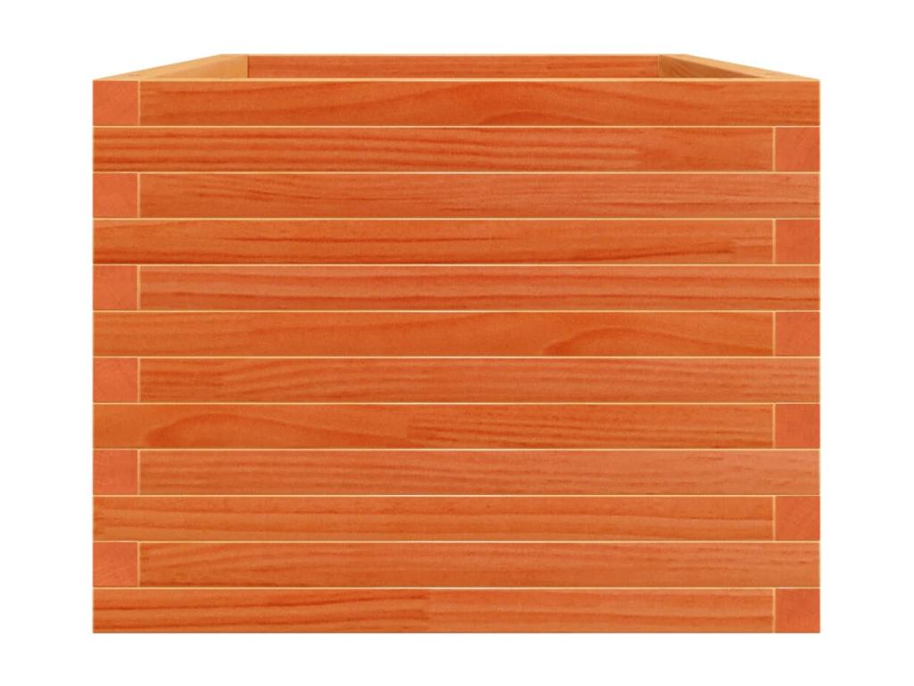 Jardinière cire marron 90x60x46 cm bois de pin massif KFPV60790