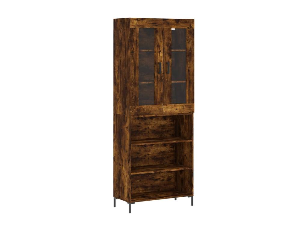 Buffet haut Chêne fumé 69,5x34x180 cm Mobenze d'ingénierie NOLZ82373