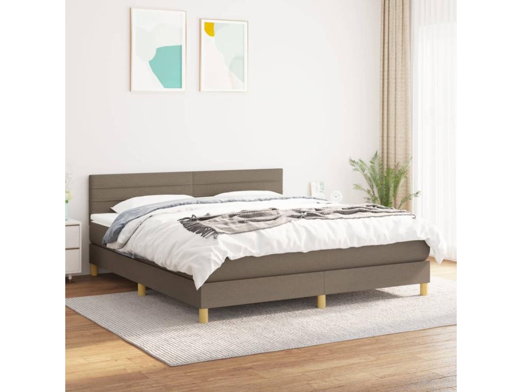 Sommier à Boislis de lit avec matelas Boislis 180x200 cm Tissu RAZK97177