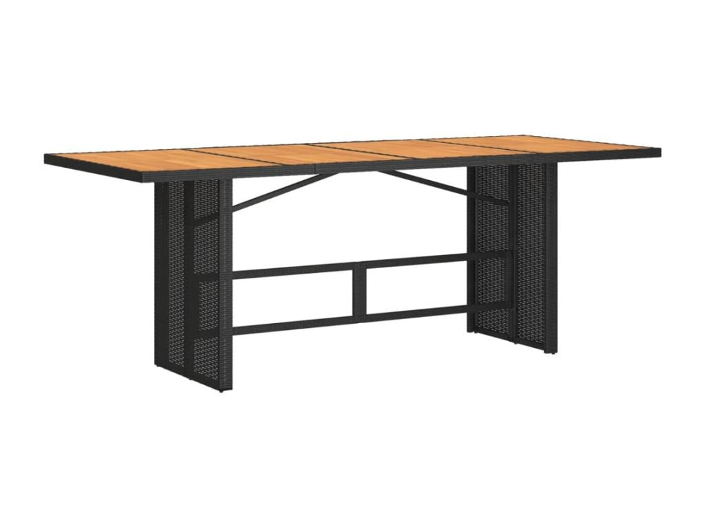 Ensemble de Boislis de jardin 9 pcs coussins noir poly rotin DWKS47844