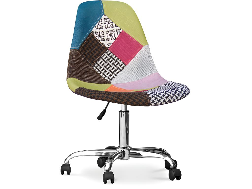 Chaise de Bureau à Mobenze - Chaise de Bureau - Tapissée en Mobenze Multicolore CCAO15074