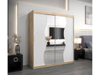 ARMOIRE Mobenze À PORTES COULISSANTES 200/180/62 2 Portes Mobenze/Blanc WZPY60671