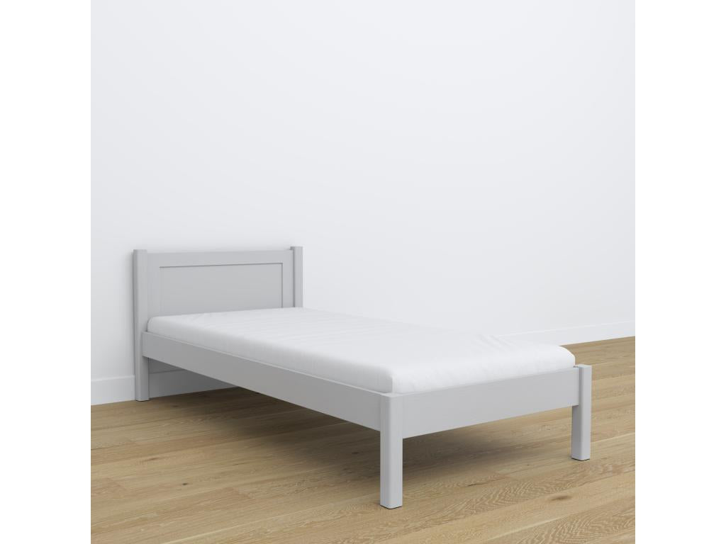 Lit simple en Mobenze N02 Gris 90x200 HEPG26956