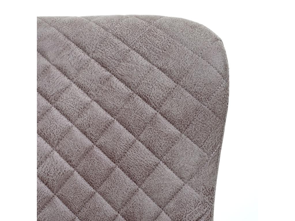 Chaise de salle à manger Boislis-H79 lot de 2 tissu / textile gris DEHO38809