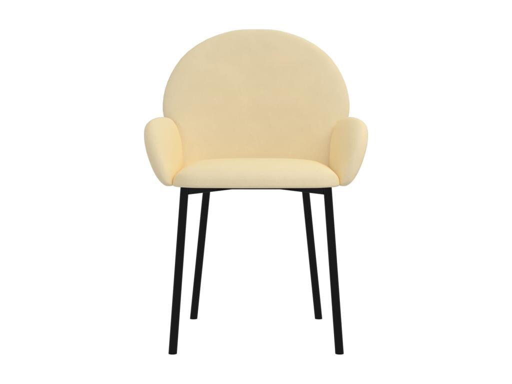 Chaises à manger lot de 2 Crème Mobenze AQWY32664