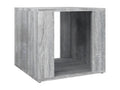 Table de chevet Boislis gris 41x40x36 Bois d'ingénierie ULMH71572