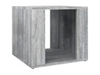 Table de chevet Boislis gris 41x40x36 Bois d'ingénierie ULMH71572