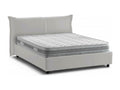 Lit double Mobenze Made in Italy Ouverture frontale avec matelas 160x190 cm inclus Blanc LUIG50710