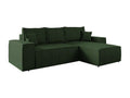 Canapé d'angle Mobenze 108 Vert Fonction de couchage Boîte de literie 279x181x94cm ASCC48799