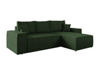 Canapé d'angle Mobenze 108 Vert Fonction de couchage Boîte de literie 279x181x94cm ASCC48799