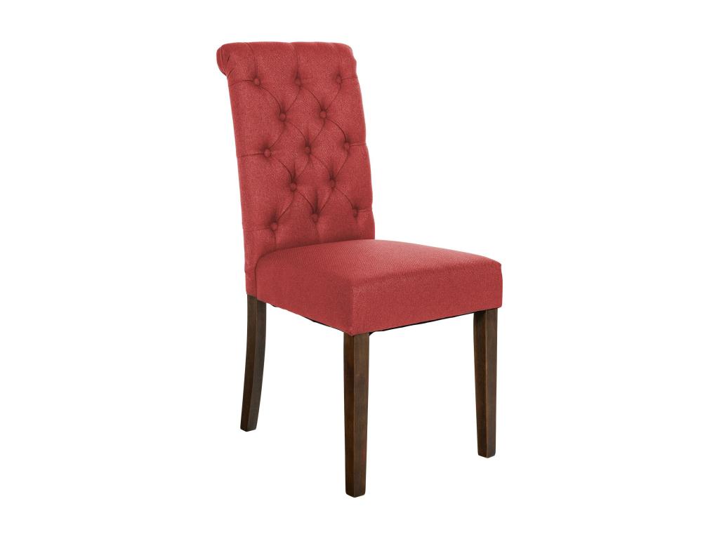 chaise salle à manger - Tissu / Mobenze - Rouge - Mobenze TIHX61837