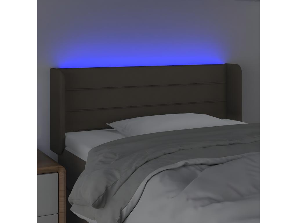 Tête de lit à LED Boislis 103x16x78/88 cm Tissu YNXH44670