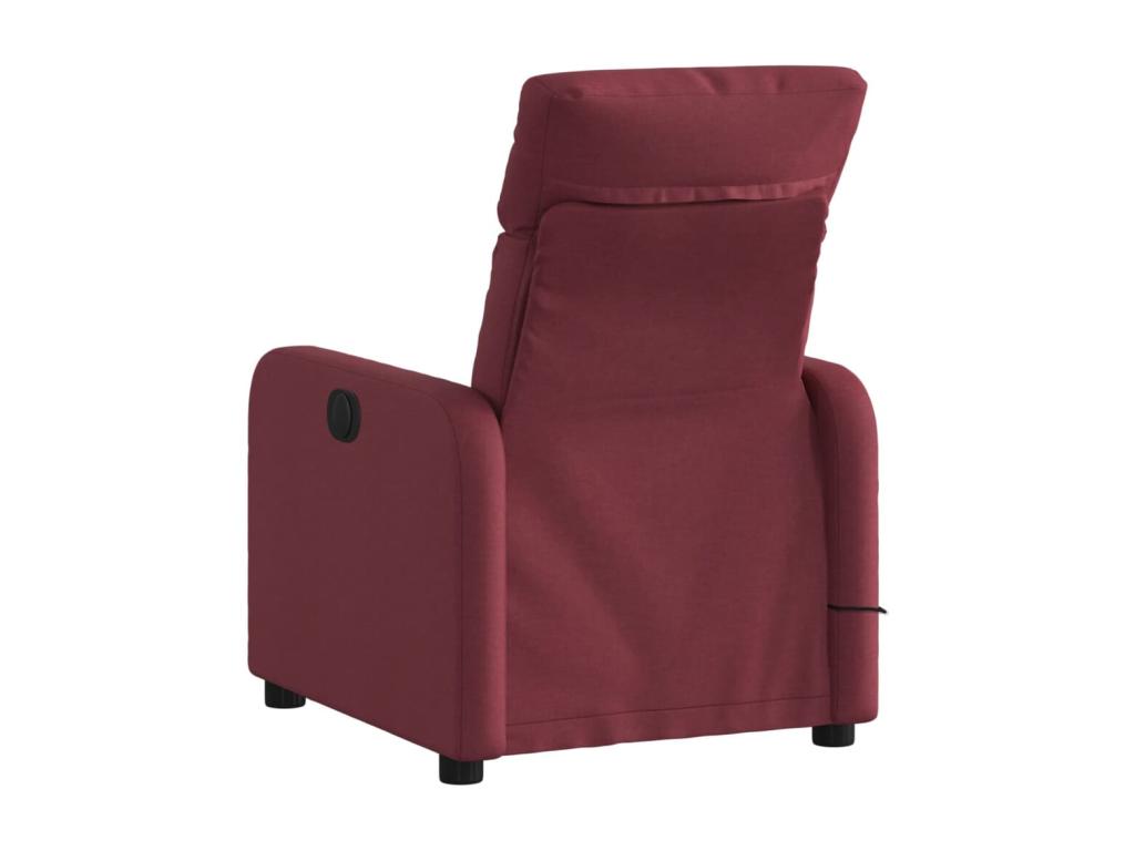 Fauteuil massant inclinable Rouge bordeaux Tissu JGCR42707