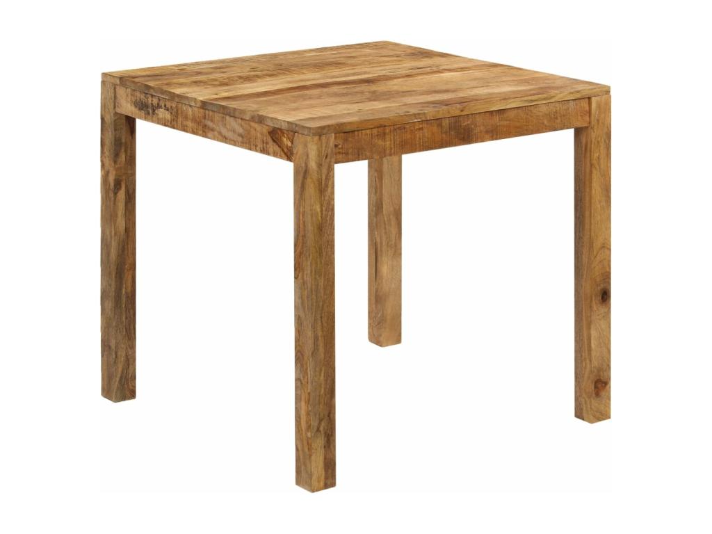 Table à manger Mobenze de manguier massif 82x80x76 cm STNK30564