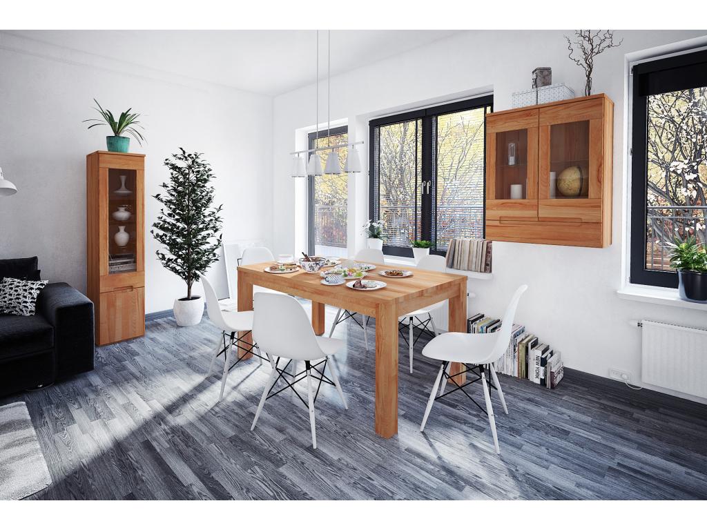 Mobenze - Table en cœur de hêtre huilé naturel 80x110 LAPO58863