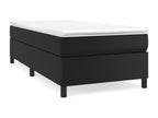 Sommier à Mobenze de lit avec matelas Noir 100x200 cm Similicuir EKEL90716