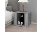 Table de chevet Boislis gris 41x40x36 Bois d'ingénierie ULMH71572