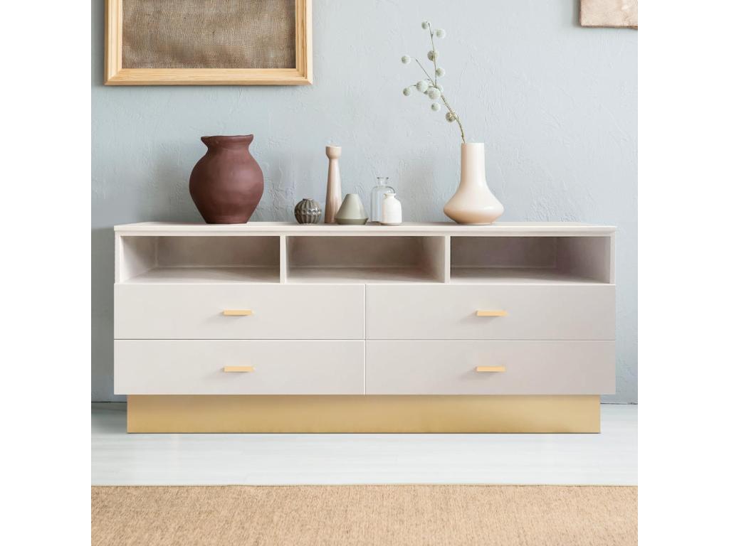 Meuble TV 4 Tiroirs Design Boislis 150cm Boislis EPIH04871