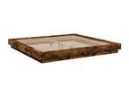 Cadre de lit chêne fumé 200x200 bois d'ingénierie MLQR09362