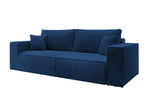 Canapé convertible - 257x102 cm - 3 places - bleu marine - Mobenze CUHP03381