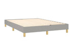 Lit à sommier tapissier avec matelas Gris clair 140x200cm Tissu ZRRR22806