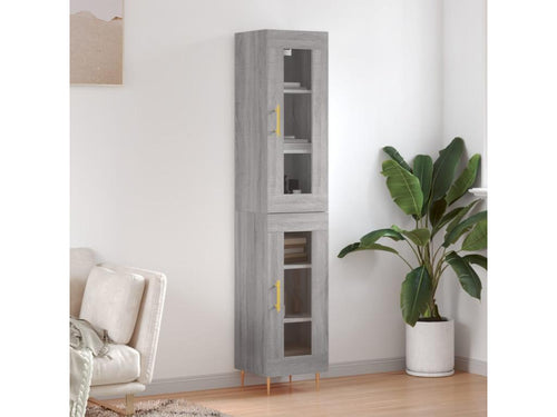 Buffet haut Mobenze gris 34,5x34x180 cm Mobenze d'ingénierie XATA00561