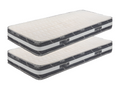 Lot De 2 Matelas 90x200x22 Cm-très Ferme-face Hiver -Boislis Poli Lattex Haute Densité-hypoallergénique BGSW94449