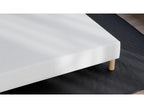Sommier Tapissier 160x200 - Bois de Pin Renforcé - Hêtre Massif - Blanc - Structure Solide de Qualité - Anti-bruit - Confortable et Résistant - Boislis HIUM03839