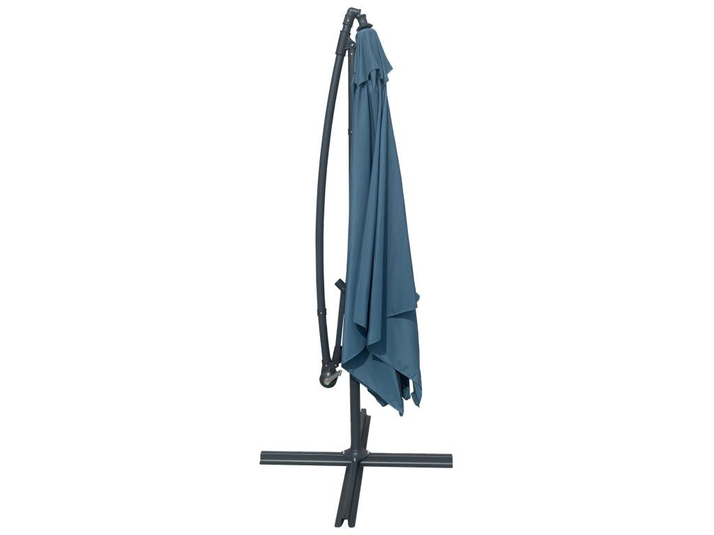 Parasol déporté Luxameub carré 2,7x2,7m bleu gris housse - Luxameub FKLJ59319