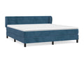 Lit à sommier tapissier et matelas Bleu foncé 160x200cm Mobenze HMJW08506