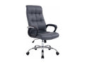 Fauteuil chaise de bureau PVC grise 63x71x126 cm BUR10049 HNVN46130